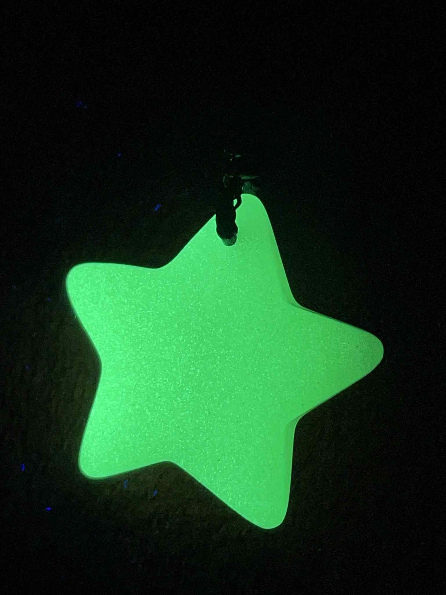Phosphorous Star Necklace | Green Fluorescent Galaxy Pendant | Glows In The Dark | Beautiful Night Sky Luminous Jewelry