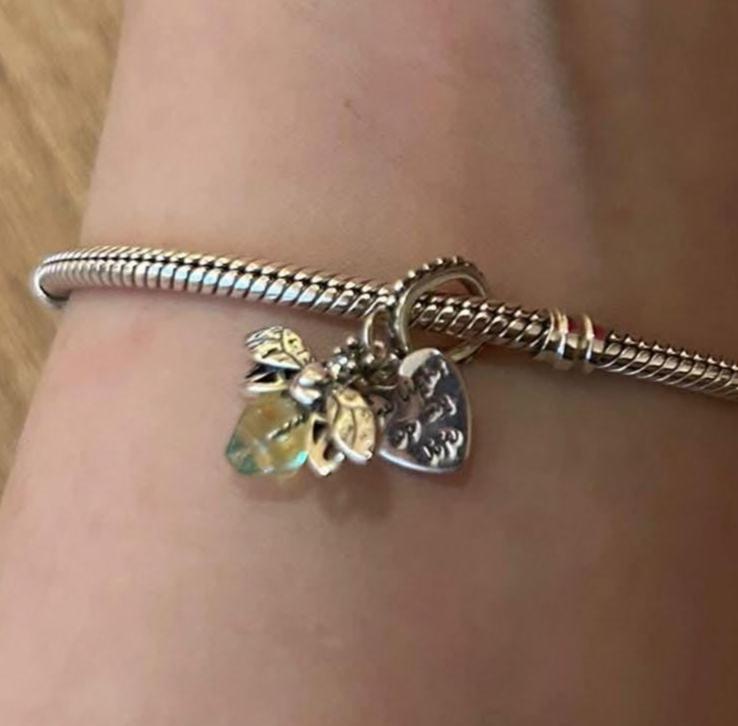 Uranium Glass (Firefly) Charm | UV Glowing Green Vaseline Bug Jewelry | Glow-In-The-Dark Luminous Insect | Pandora Accessories