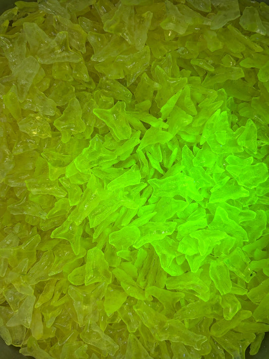 Uranium Glass Shards (50-300g) | Safe Radioactive Chips for DIY Crafts