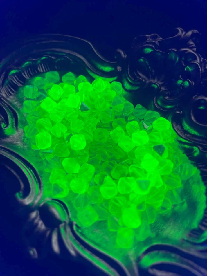 Uranium Glass Beads