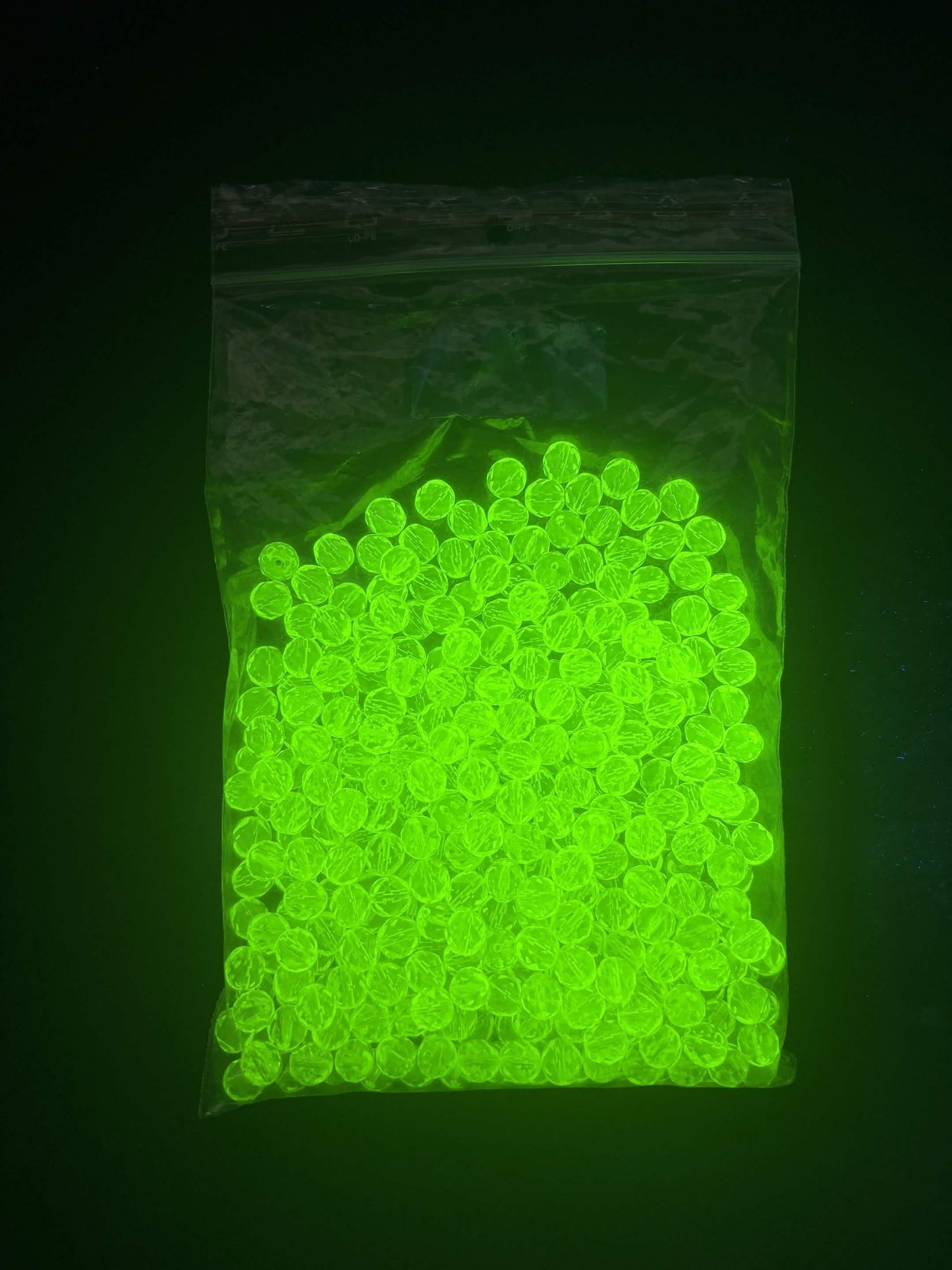 Uranium Glass Yellow (Fire-Polished Beads) | UV Reactive Vaseline Glass 80130  | 25 pcs for Jewelry Making, DIY Crafts & Collectors Supplies
