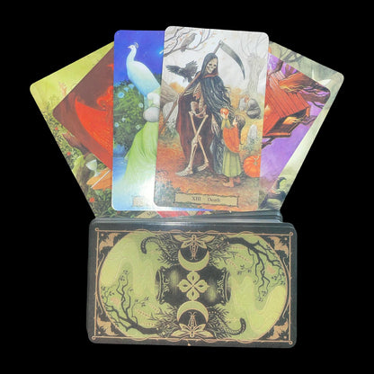 Witch’s Garden Tarot by Sasha Graham – 78 Card Botanical Deck Illustrated by Nataša Ilincic for Divination & Spiritual Growth