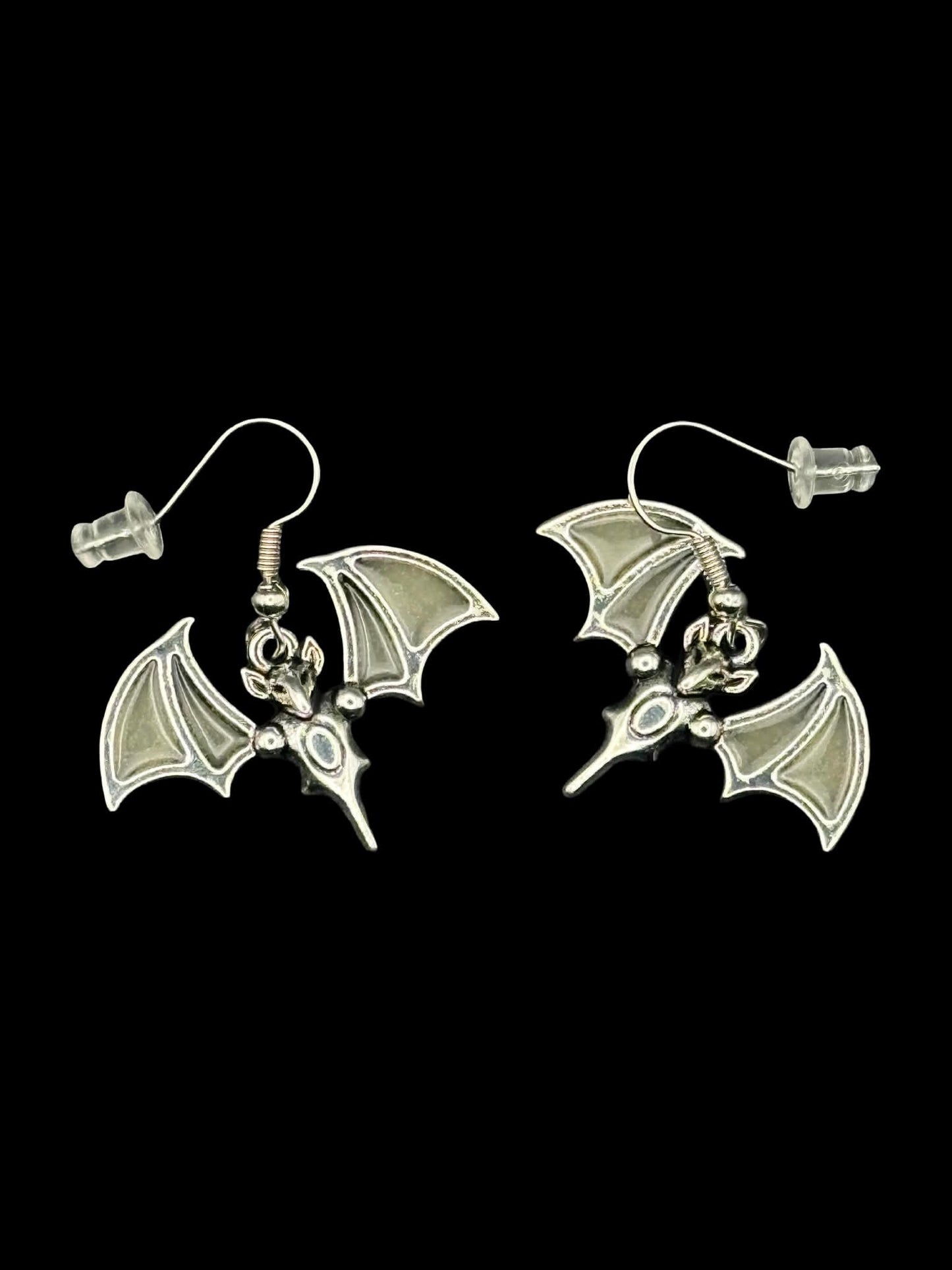 Glow in the Dark (Bat) Earrings | Halloween Gothic Jewelry | Turquoise Wings | Spooky Gift for Her | Vampire/Alt Accessories | Scary Jewelry