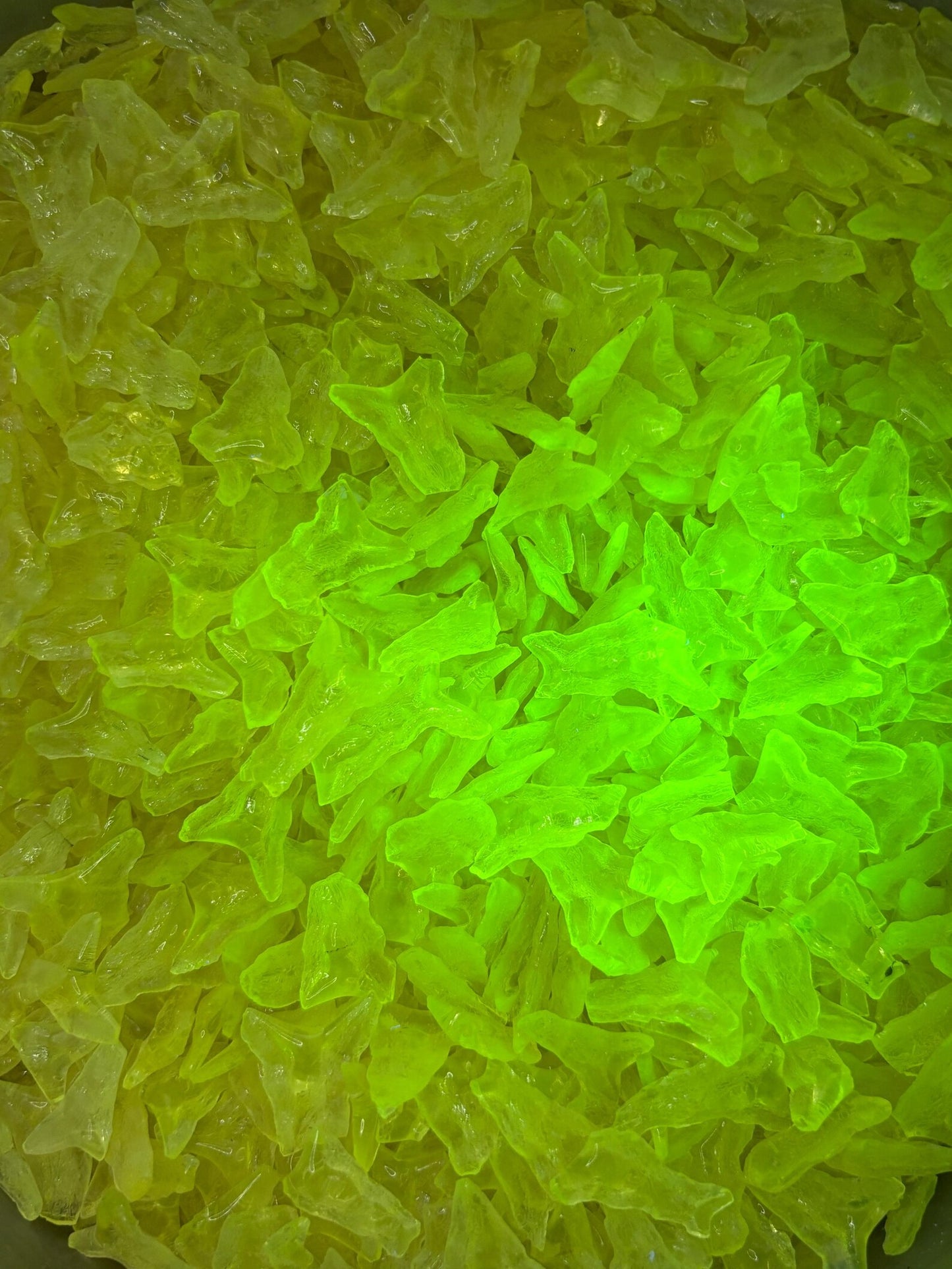 Uranium Glass Shards (50-300g) | Safe Radioactive Chips for DIY Crafts