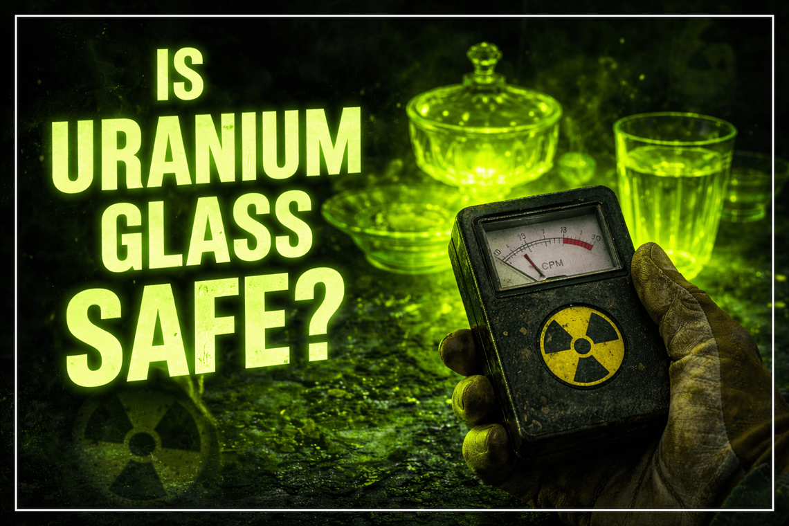 is uranium glass safe to handle or drink from?